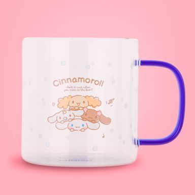 Taza de vidrio party series personajes sanrio 420 ml cinnamoroll -  Sanrio
