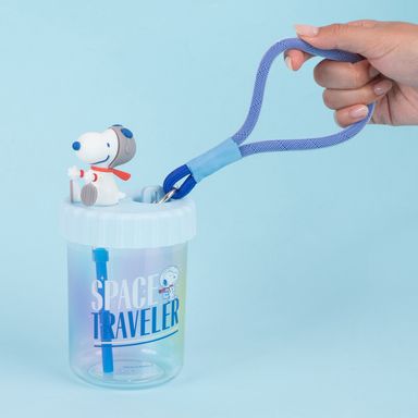 Vaso de plástico con correa de la colección snoopy the little space explorer 520 ml -  Snoopy