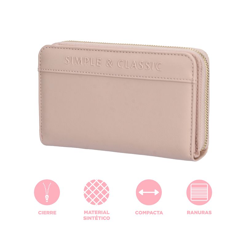 Cartera-con-cierre-para-mujer-miniso-letras-en-relieve-rosa-Miniso-4-23131