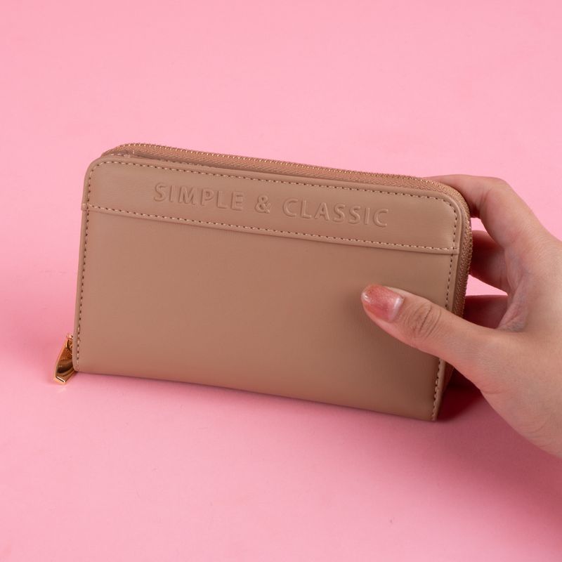 Cartera-con-cierre-para-mujer-miniso-letras-en-relieve-caf-Miniso-2-23133
