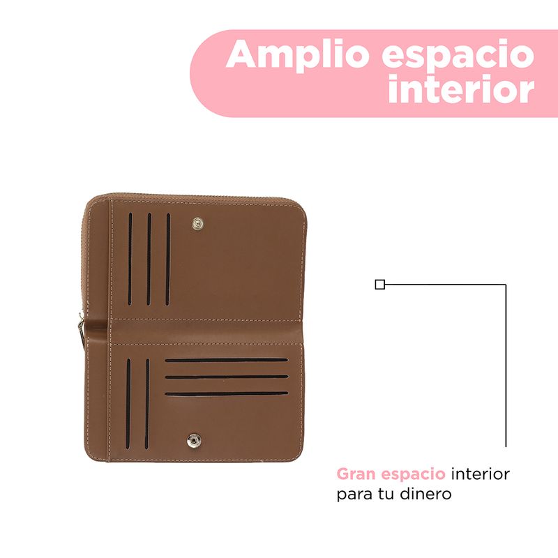 Cartera-con-cierre-para-mujer-miniso-letras-en-relieve-caf-Miniso-5-23133