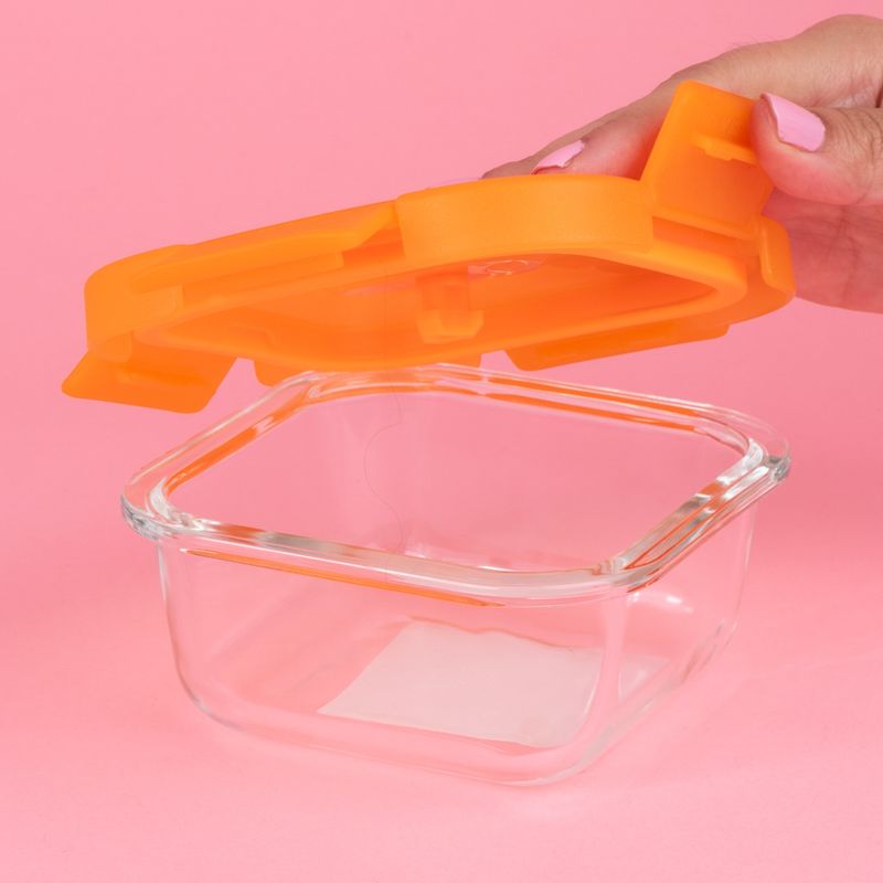 Taper-cuadrado-para-alimentos-serie-rainbow-320-ml-naranja-Miniso-2-23160