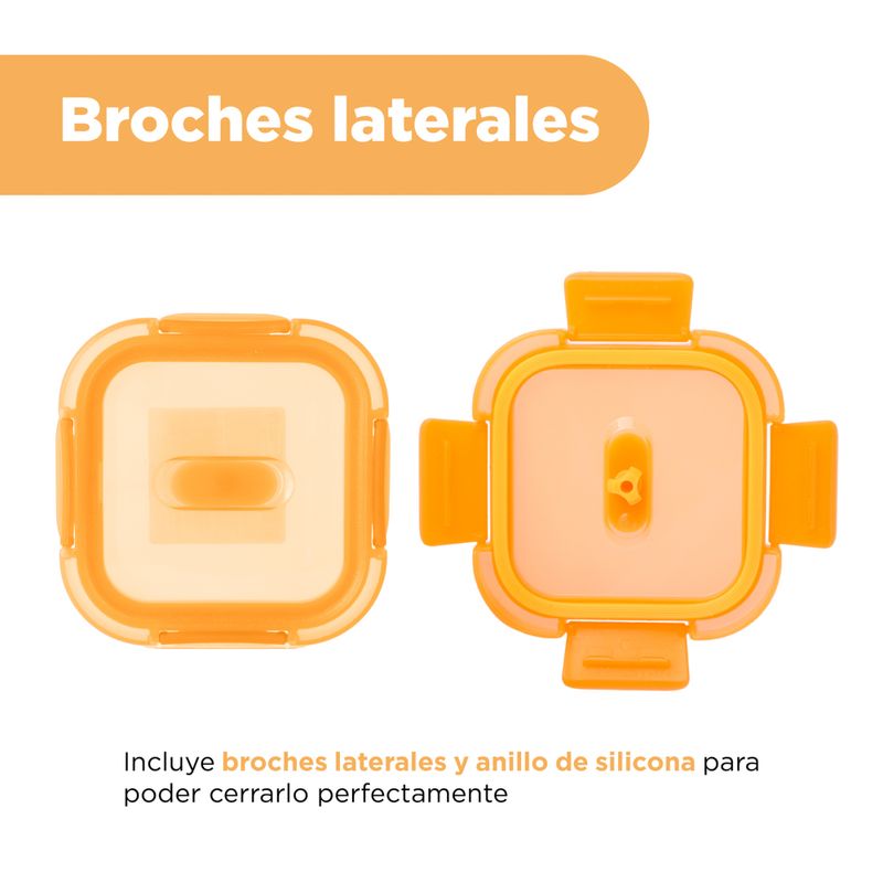 Taper-cuadrado-para-alimentos-serie-rainbow-320-ml-naranja-Miniso-6-23160