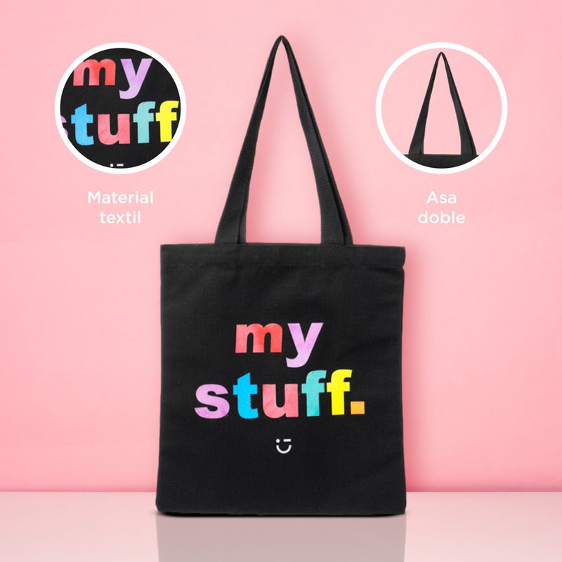 Bolso-de-compras-miniso-arcoiris-my-stuff-negro-Miniso-6-23180