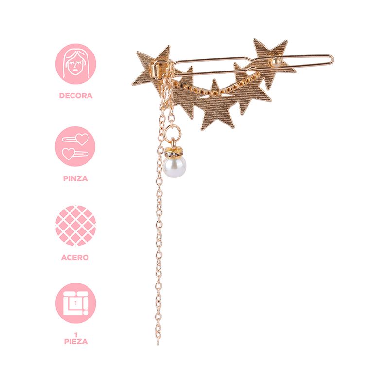 Broche-para-cabello-miniso-serie-star-moon-estrella-con-charms-colgantes-Miniso-3-23188
