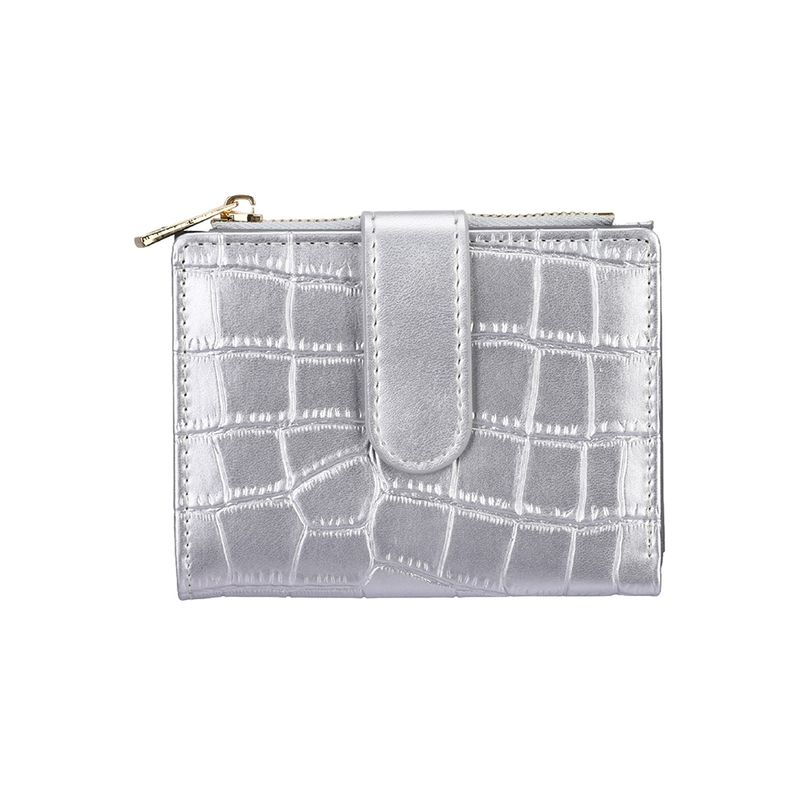 Cartera-de-moda-corta-para-mujer-tipo-piel-de-cocodrilo-plateado-Miniso-1-22988