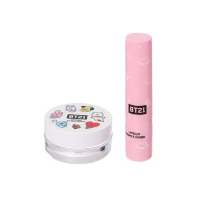 Set de cuidado labial hidratante con color bt21 collection -  BT21