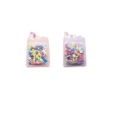 Kit de cuentas de colores para elaborar collares y pulseras miniso diy serie unicornio -  Miniso