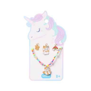 Collar miniso colección funny cuentas de colores y multi dijes gatito 4 pzas -  Miniso