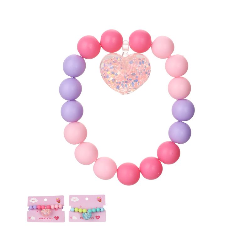 Pulsera-miniso-serie-fairy-tale-cuentas-de-colores-y-dije-de-coraz-n-Miniso-1-22733