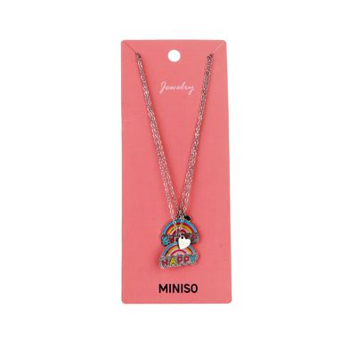 Set de collares bff miniso colección funny arcoíris 2 pzas -  Miniso