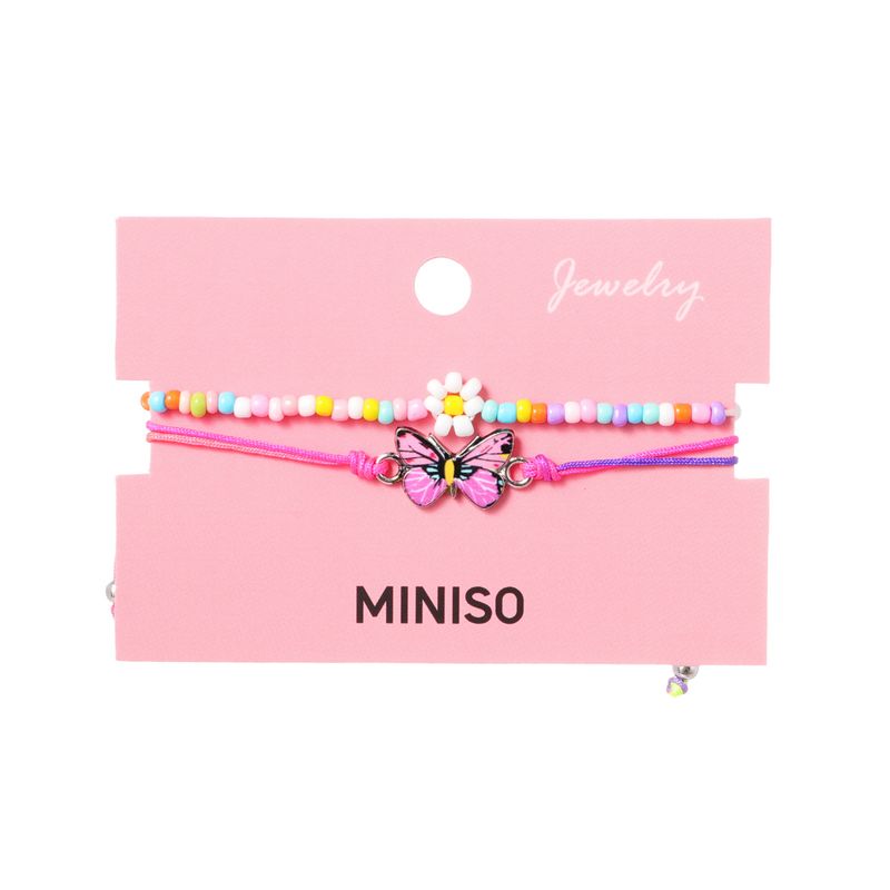 Set-de-pulseras-miniso-serie-colorful-butterfly-cuentas-de-colores-y-dije-de-mariposa-2-pzas-Miniso-1-22742