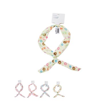 Diadema de moda miniso serie macaron maleable con cintas cortas donitas y helados -  Miniso