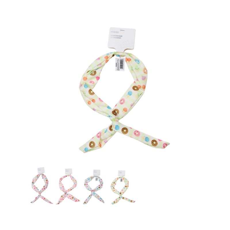 Diadema-de-moda-miniso-serie-macaron-maleable-con-cintas-cortas-donitas-y-helados-Miniso-1-22782