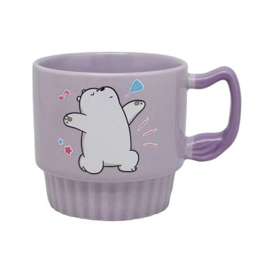 Taza de cerámica de festival de música costera 350 ml polar serie wbb color morado -  We Bare Bears