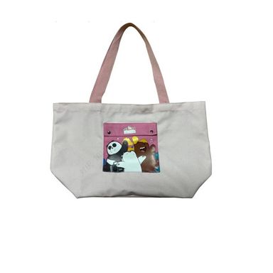 Bolso de compras maxi colección wbb serie seaside music festival rosa -  We Bare Bears