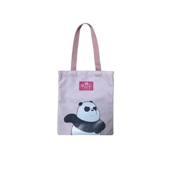 Bolso de compras colección wbb serie seaside music festival rosa -  We Bare Bears