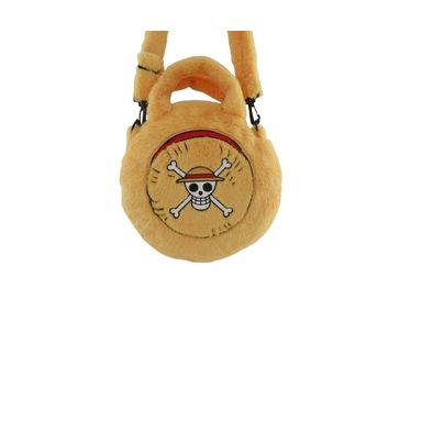Bolsa crossbody de felpa con sombrero de paja serie one piece -  One Piece