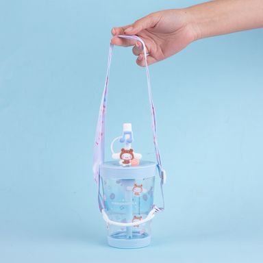 Tomatodo de plástico con correa para el hombro de personajes de sanrio 535 ml cinnamoroll azul -  Sanrio