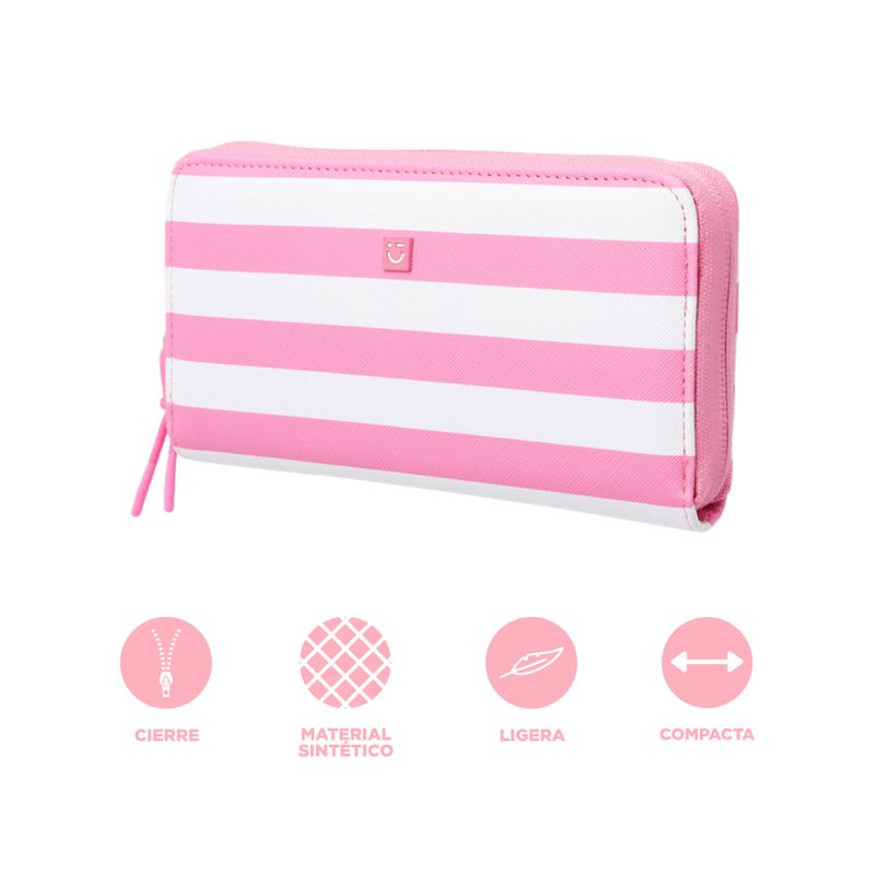 Cartera-larga-para-mujer-miniso-serie-rayas-rosa-Miniso-3-23166