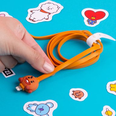 Cable de carga y datos 8pin colección bt21 shooky -  BT21