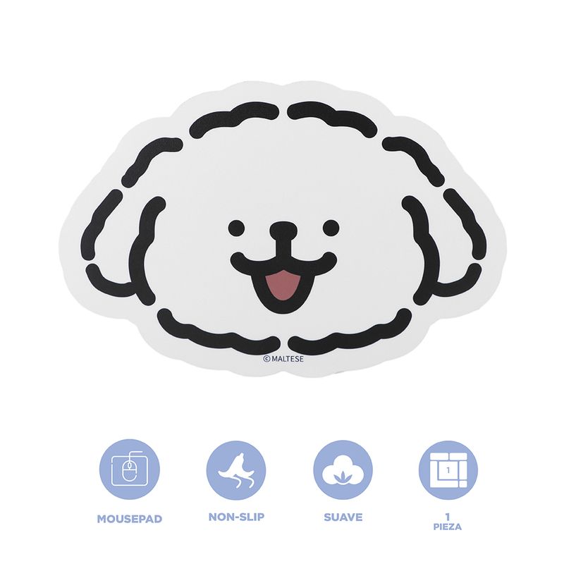 Mouse-pad-colecci-n-maltese-blanco-de-forma-irregular-Maltese-4-23462