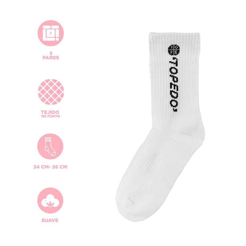 Medias-deportivas-largas-miniso-blanco-3-pares-Miniso-4-22175