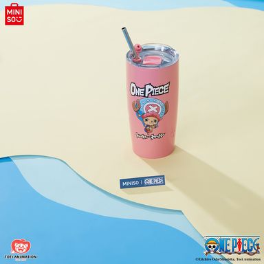 Vaso de acero con sorbete de la colección clasica de one piece 530 ml rosa -  One Piece