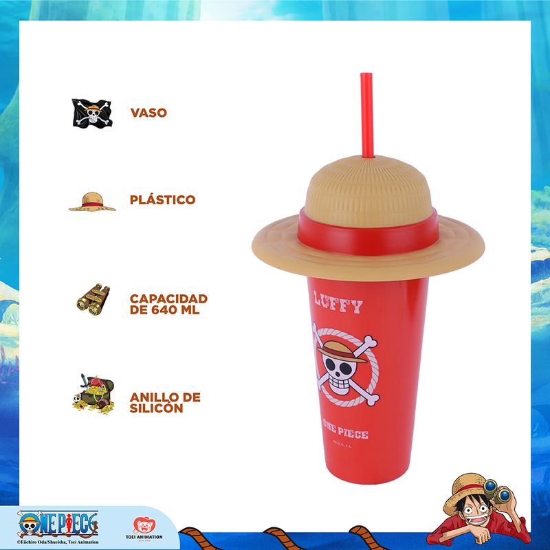 Vaso-de-pl-stico-con-sorbete-y-sombrero-de-colecci-n-clasica-de-one-piece-640-ml-rojo-One-Piece-3-23363
