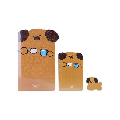 Libretas y cuadernos set encuadernados con costura pdq serie doggie power -  Miniso