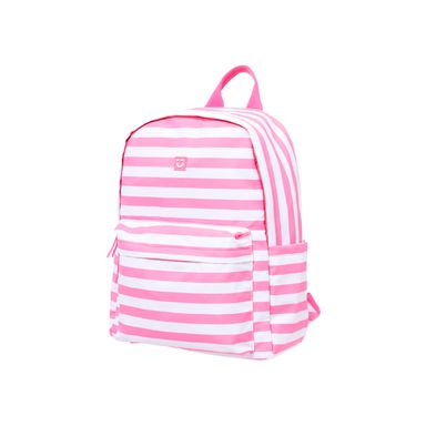 Mochila escolar miniso serie rayas rosa -  Miniso