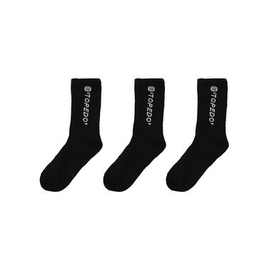 Medias deportivas largas miniso negro 3 pares -  Miniso