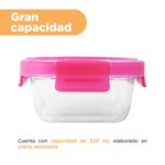 Taper-cuadrado-para-alimentos-serie-rainbow-320-ml-rojo-Miniso-5-23436