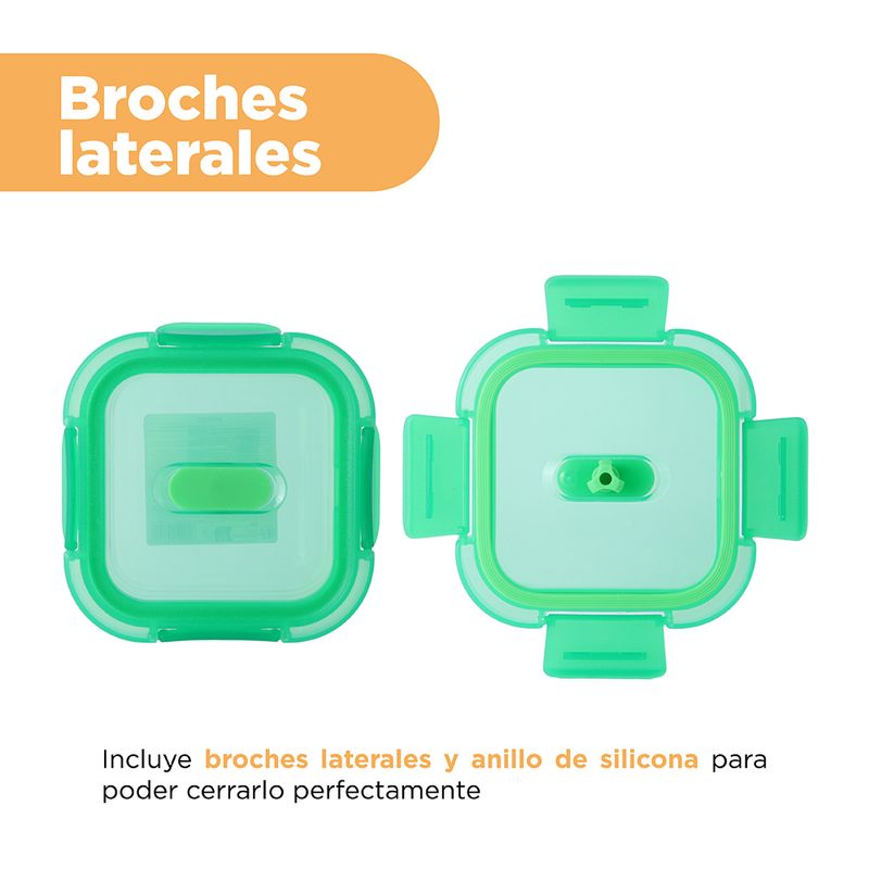 Taper-cuadrado-para-alimentos-serie-rainbow-320-ml-verde-Miniso-6-23437