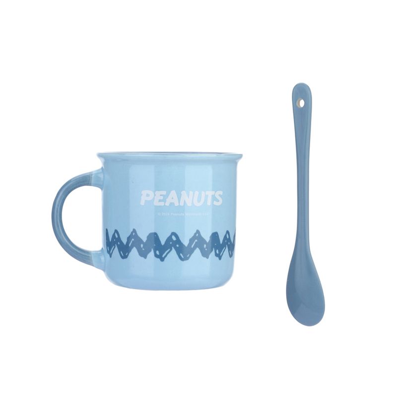Taza-de-cer-mica-con-cuchara-390-ml-2-piezas-color-azul-serie-snoopy-Snoopy-3-23461