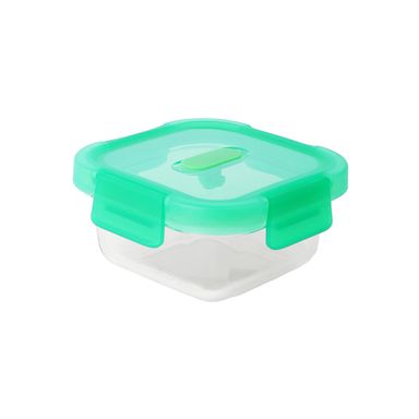 Taper cuadrado para alimentos serie rainbow 320 ml verde -  Miniso