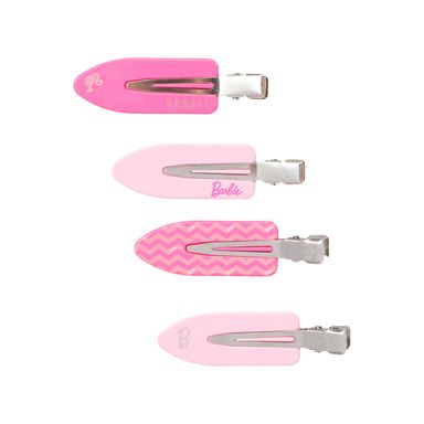 Set de broches planos para cabello colección barbie 4 pzas -  Barbie