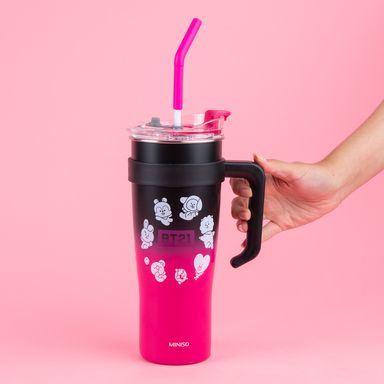 Vaso de acero con asa 1.6 L rosa serie bt21 -  BT21