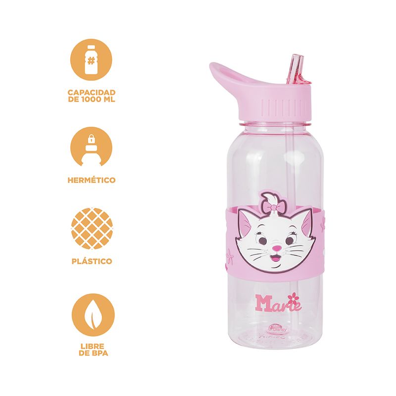 Vaso-de-pl-stico-con-sorbete-y-funda-1000ml-marie-serie-lilo-stitch-disney-color-rosa-Disney-4-23275