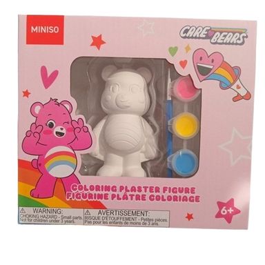 Figura de yeso para colorear 2 modelos mix 18.5x 16.5 x 7cm serie care bears -  Care Bears