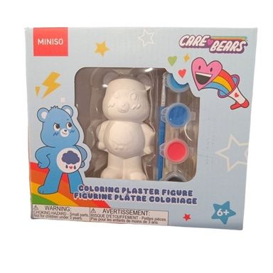 Figura de yeso para colorear 2 modelos mix 18.5x 16.5 x 7cm serie care bears -  Care Bears