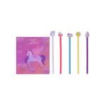 Set-5-lapices-bloc-de-notas-de-50-hojas-pdq-serie-fantasy-unicorn-Miniso-1-22566