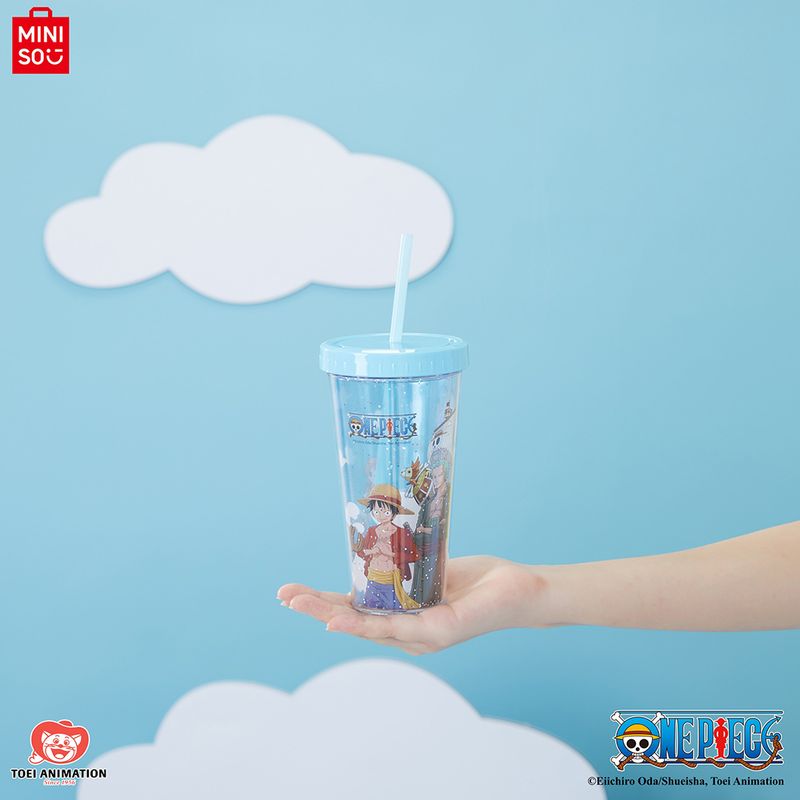 Vaso-de-pl-stico-de-doble-pared-con-sorbete-de-la-colecci-n-clasica-de-one-piece-420-ml-azul-One-Piece-2-23362