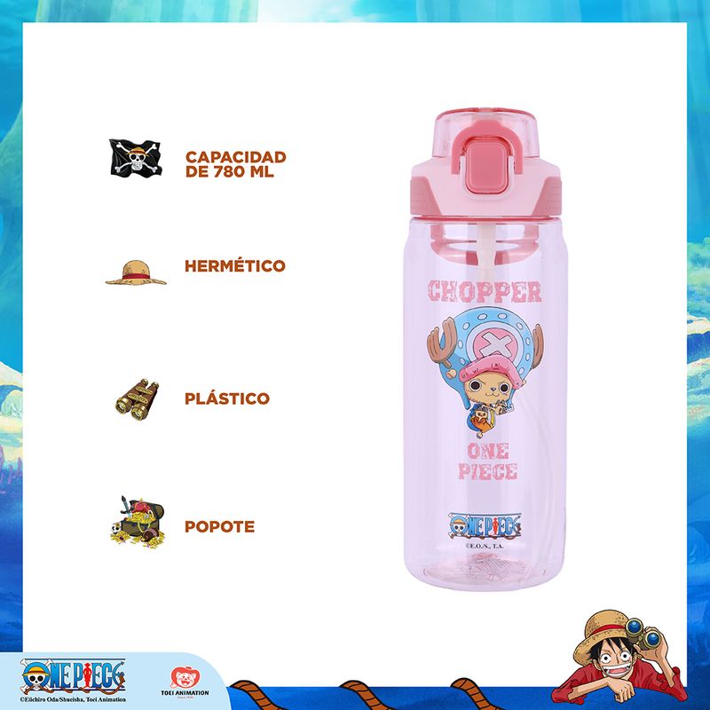 Tomatodo-de-pl-stico-botella-tritan-de-colecci-n-clasica-de-one-piece-con-asa-780-ml-chopper-One-Piece-4-23366