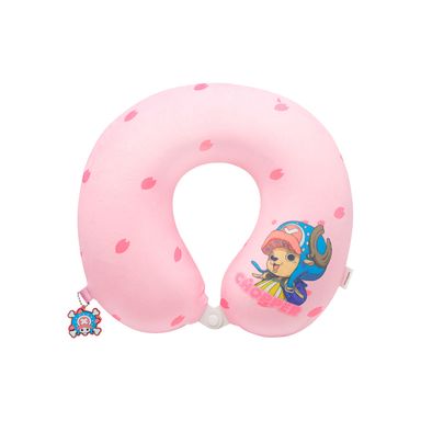 Almohada de viaje para el cuello de espuma viscoelástica de la colección clasica de one piece rosa -  One Piece