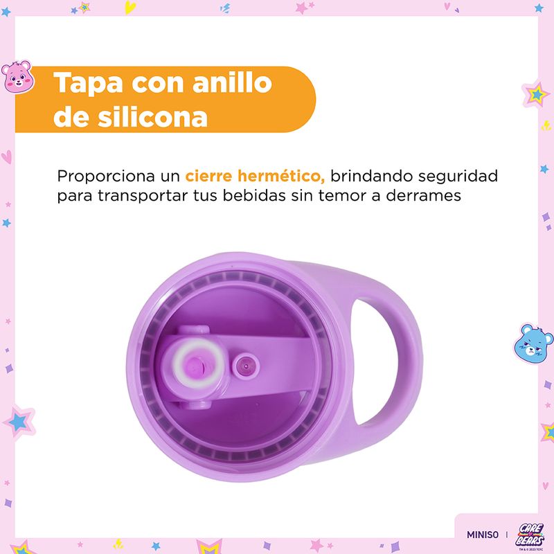Vaso-de-pl-stico-con-sorbete-y-funda-1000ml-p-rpura-serie-care-bears-Care-Bears-5-23636