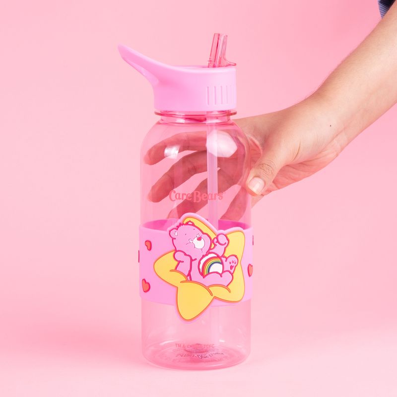 Vaso-de-pl-stico-con-sorbete-y-funda-1000ml-rosa-serie-care-bears-Care-Bears-2-23637