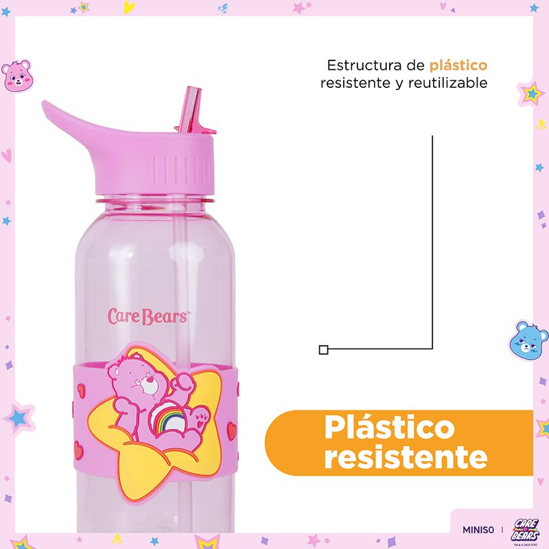 Vaso-de-pl-stico-con-sorbete-y-funda-1000ml-rosa-serie-care-bears-Care-Bears-7-23637