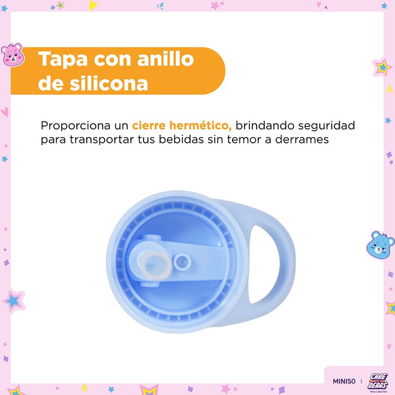 Vaso-de-pl-stico-con-sorbete-y-funda-1000ml-azul-serie-care-bears-Care-Bears-5-23638
