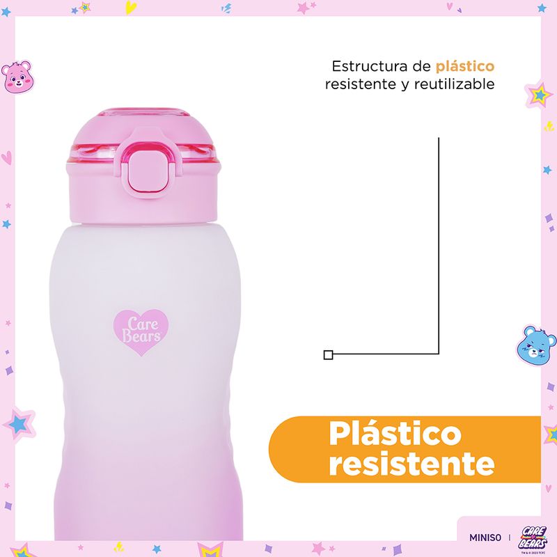 Vaso-de-pl-stico-con-tapa-abatible-autom-tica-1500ml-rosa-serie-care-bears-Care-Bears-7-23666